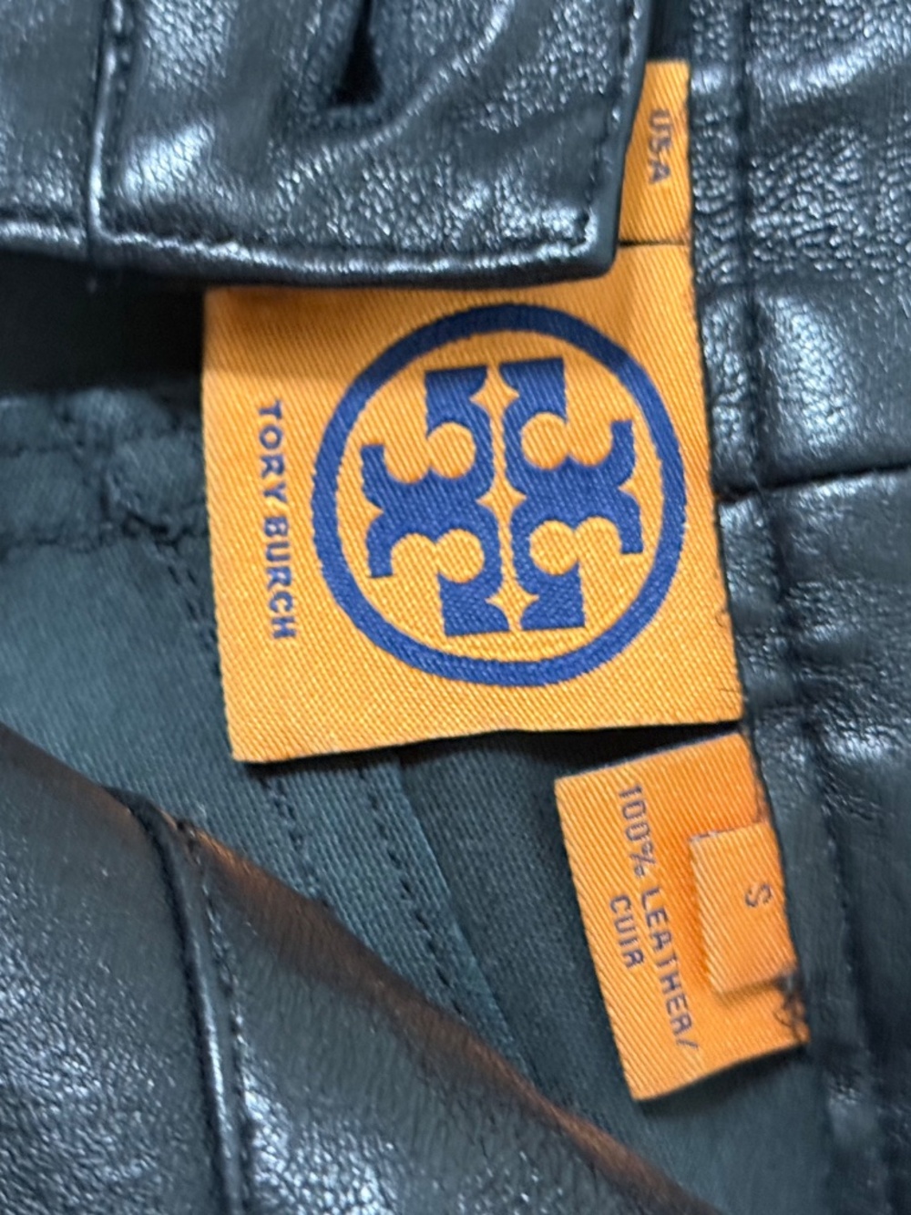 Tory Burch 100% Leather Skinny Leg Pants - Picture 4 of 11